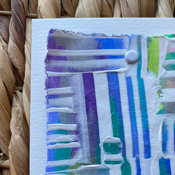 🆕Original Abstract Art On Handmade Paper - Picture 4 of 5